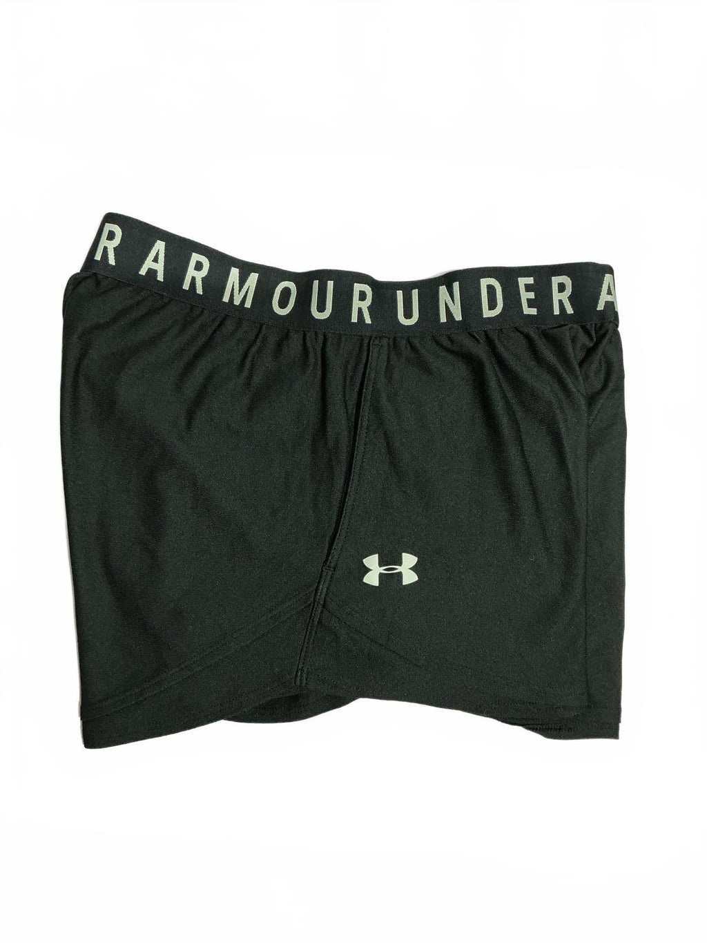 Under Armour Black Athletic Shorts with Logo Waistband