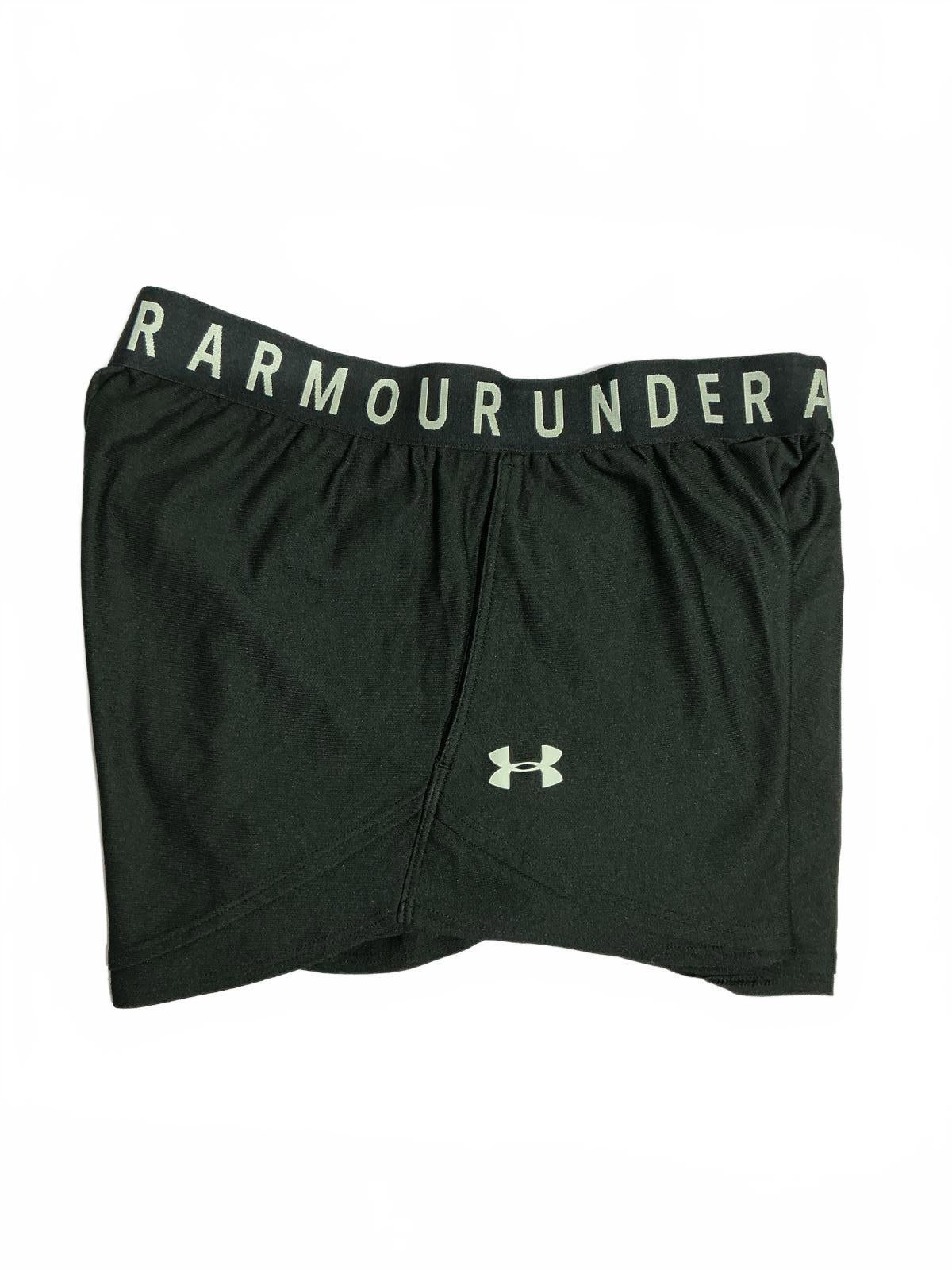 Under Armour Black Athletic Shorts with Logo Waistband