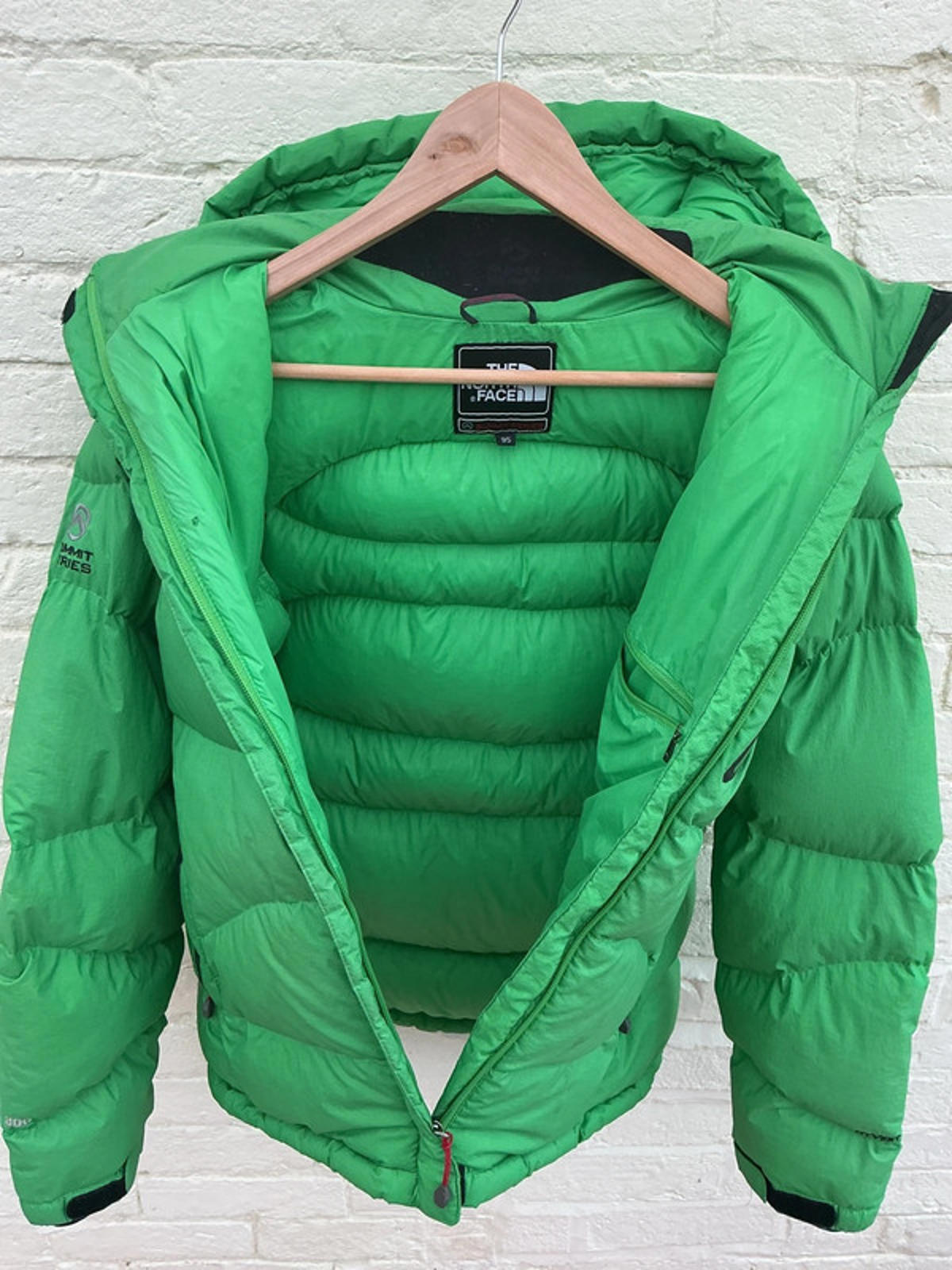 The North Face Women's Summit Series 800 Fill Down Puffer Jacket Green Black VGC
