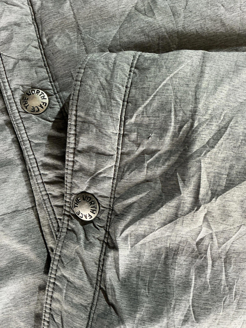 The North Face Shacket Padded Stud Close XL Gray Utility Shirt