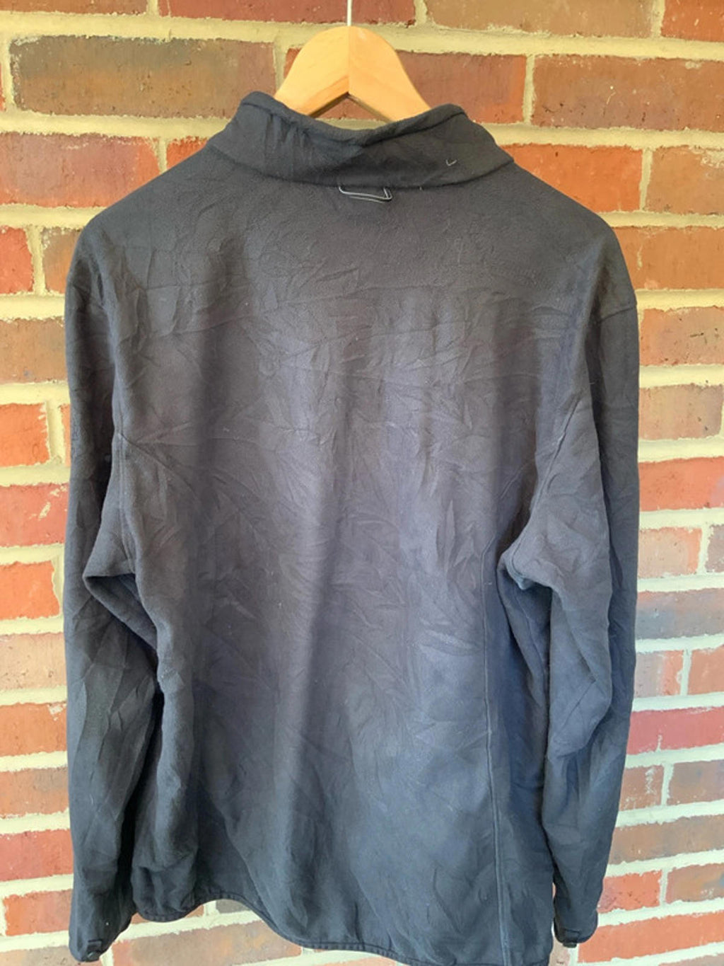 The North Face Men's Fleece Jacket Large Black Full Zip Very Good