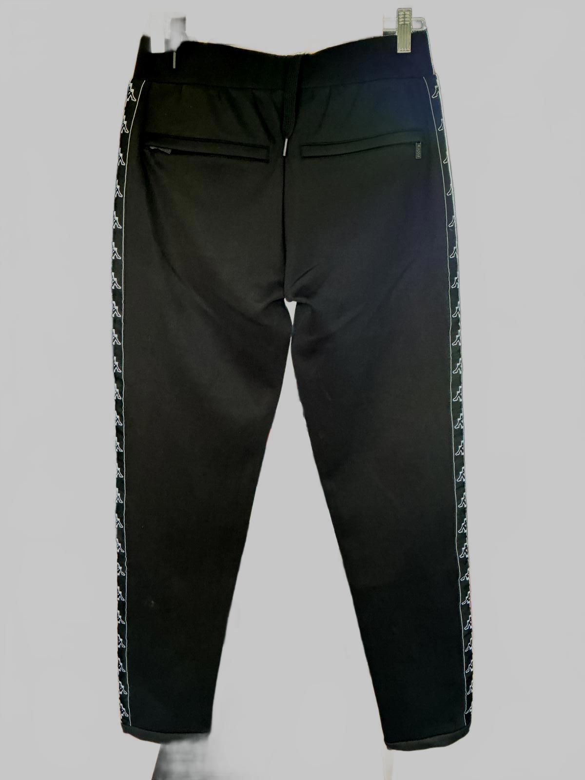 Marcelo Burlon x Kappa Black Track Pants Size Regular Small