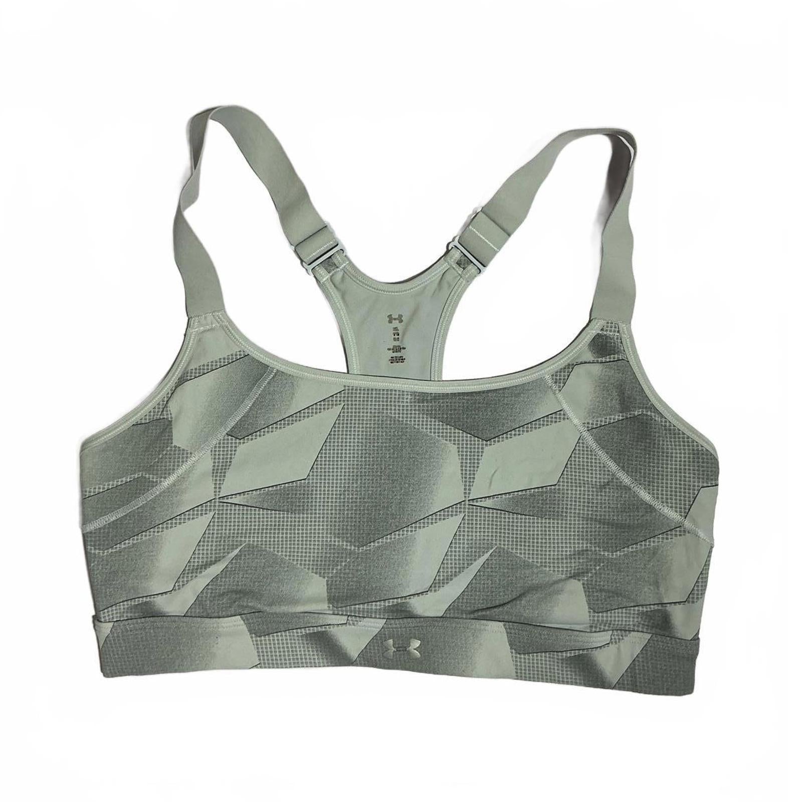 Under Armour Women's Sports Bra Grey Patterned Medium Support