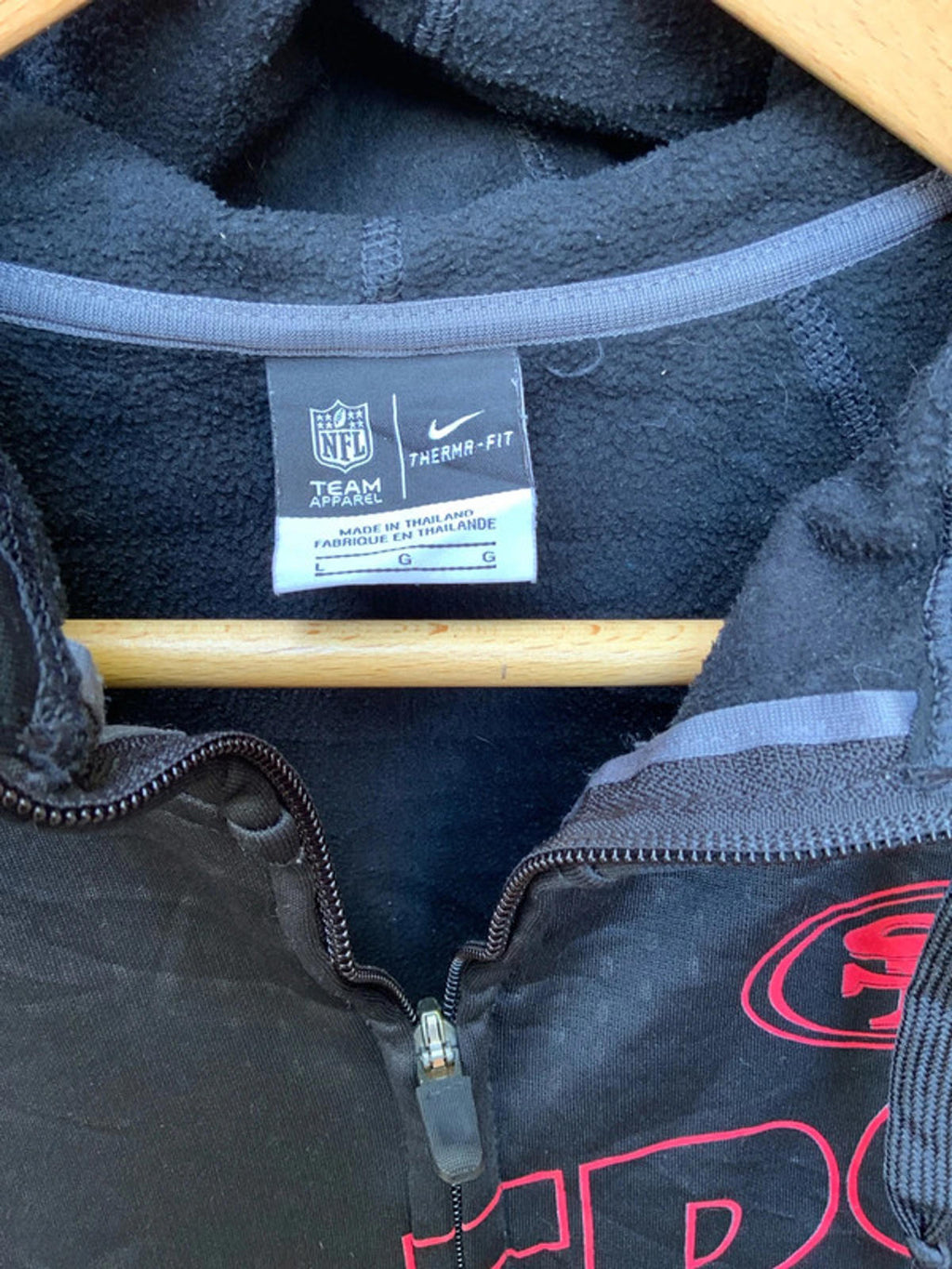 Nike 49ers hoodie ladies large