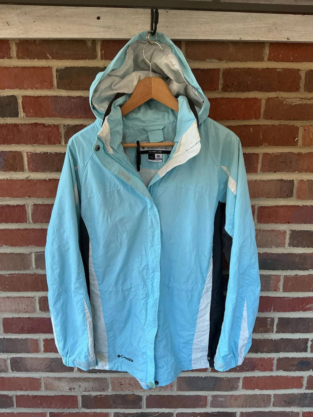 Columbia Women's 3in1 Light Blue Waterproof Jacket and Lightweight Padded jacket