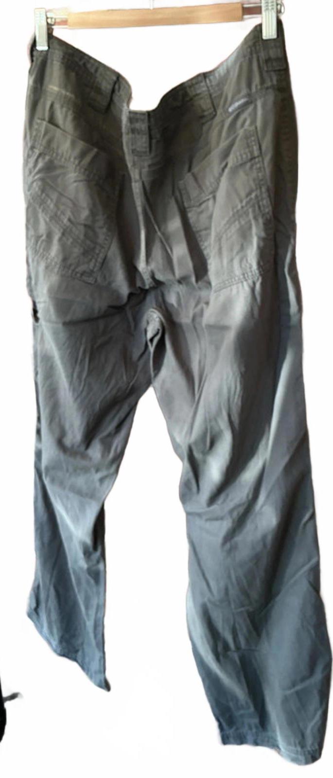 Columbia Men's Hiking Trousers Lightweight Cotton 38W 32L Khaki Green VeryGood