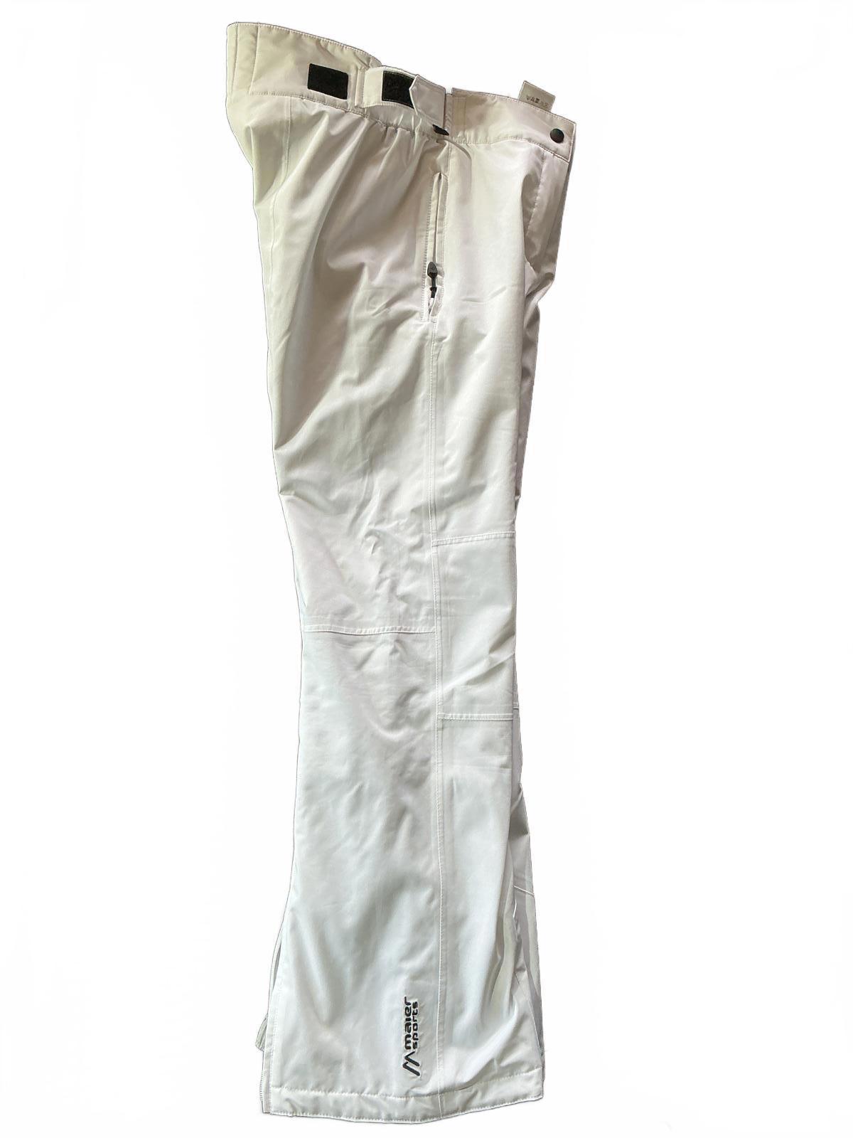 Maier White Waterproof Insulated Ski Pants Size 18 Winter Snow Trousers