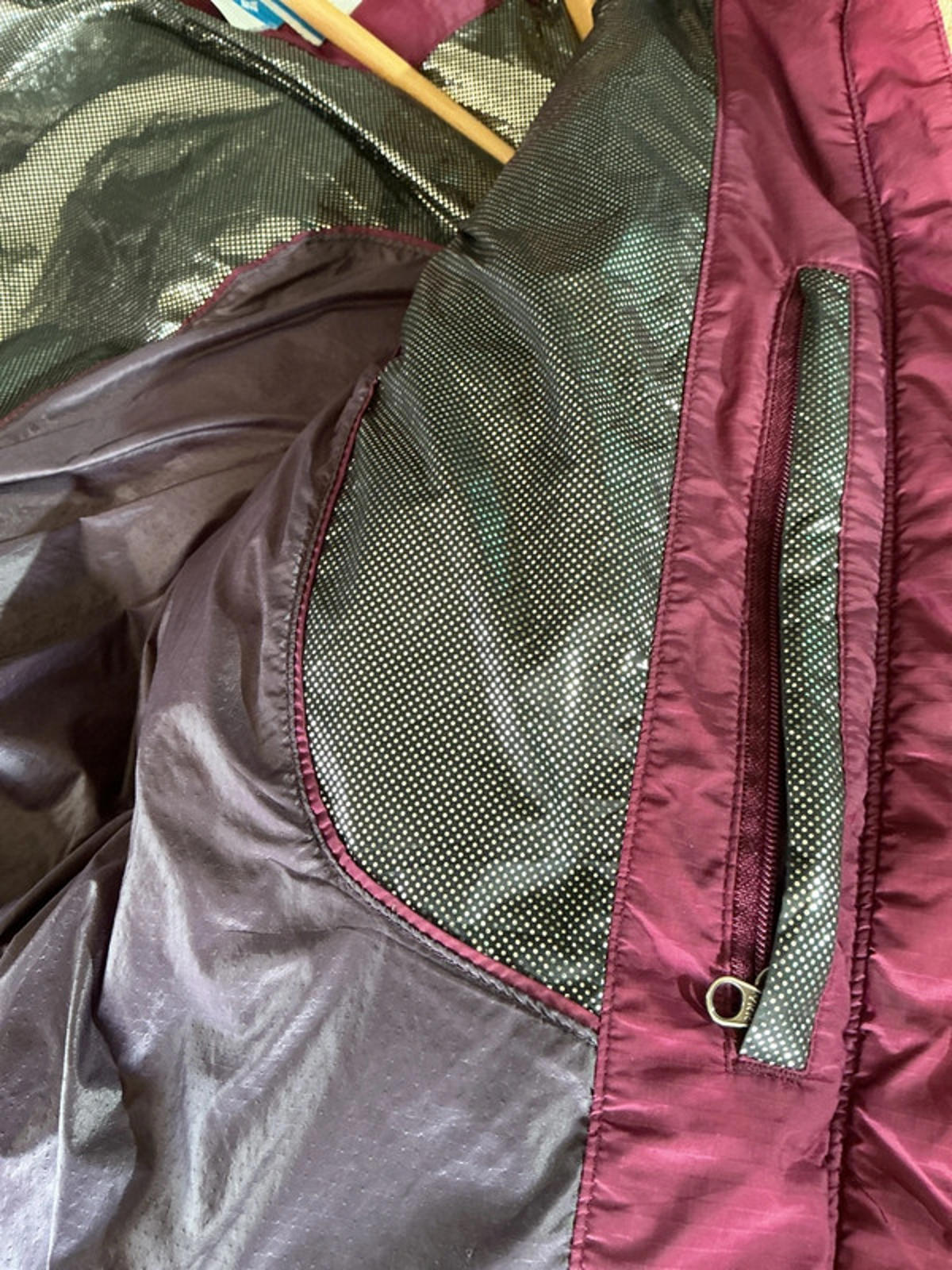 Columbia Women's Down Puffer Jacket Omni-Heat Small Burgundy Purple