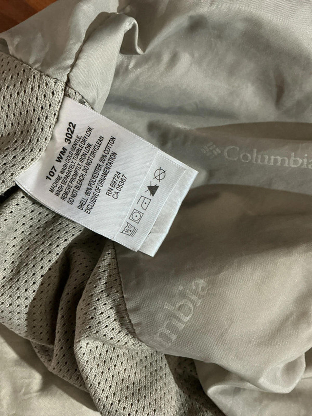 Columbia Lightweight Outdoor Jacket Size Xxl Neutral Beige for Men