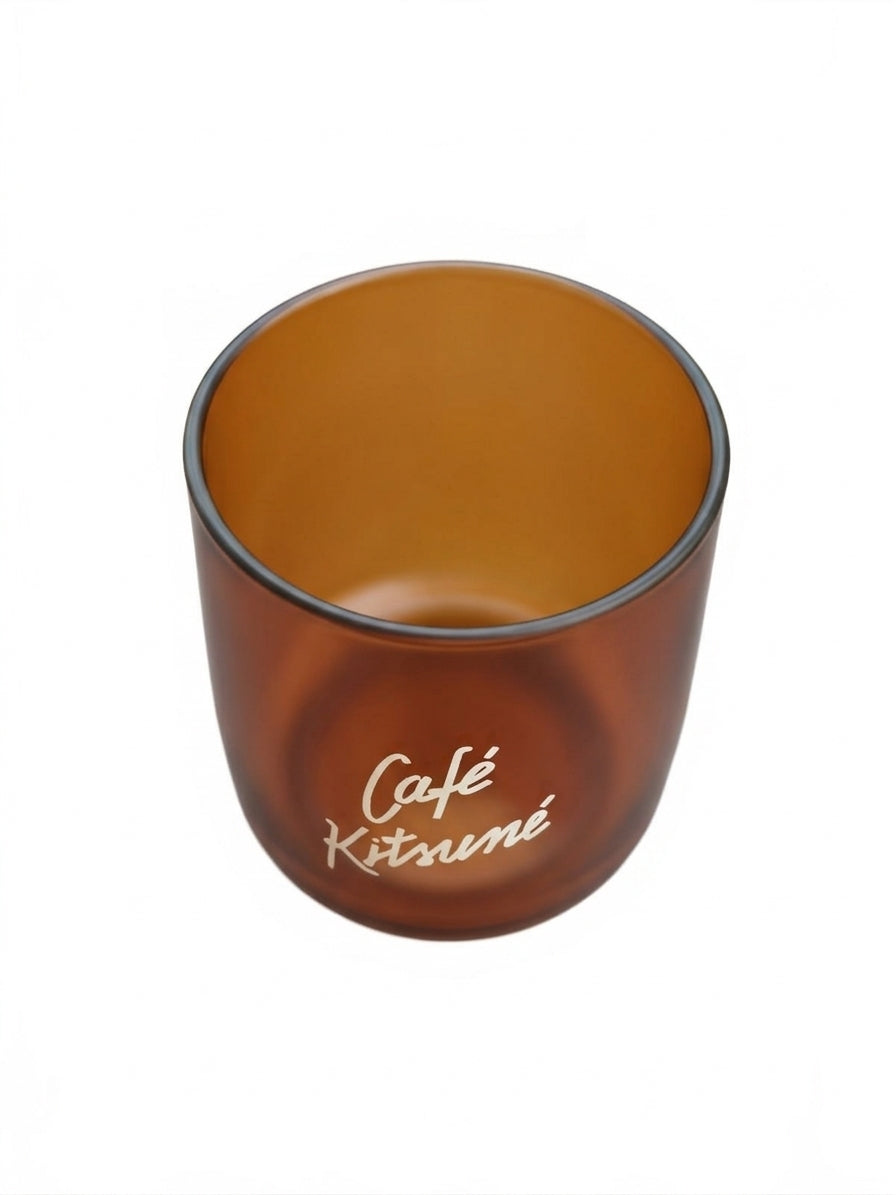 Maison Kitsuné Cafe Kitsune X Kinto Glass in Bronze Brown