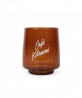 Maison Kitsuné Cafe Kitsune X Kinto Glass in Bronze Brown