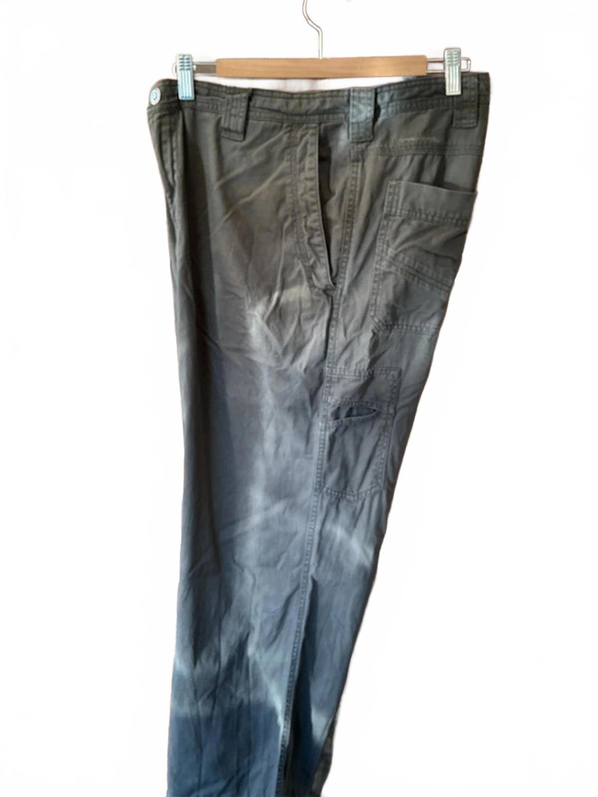 Columbia Men's Hiking Trousers Lightweight Cotton 38W 32L Khaki Green VeryGood
