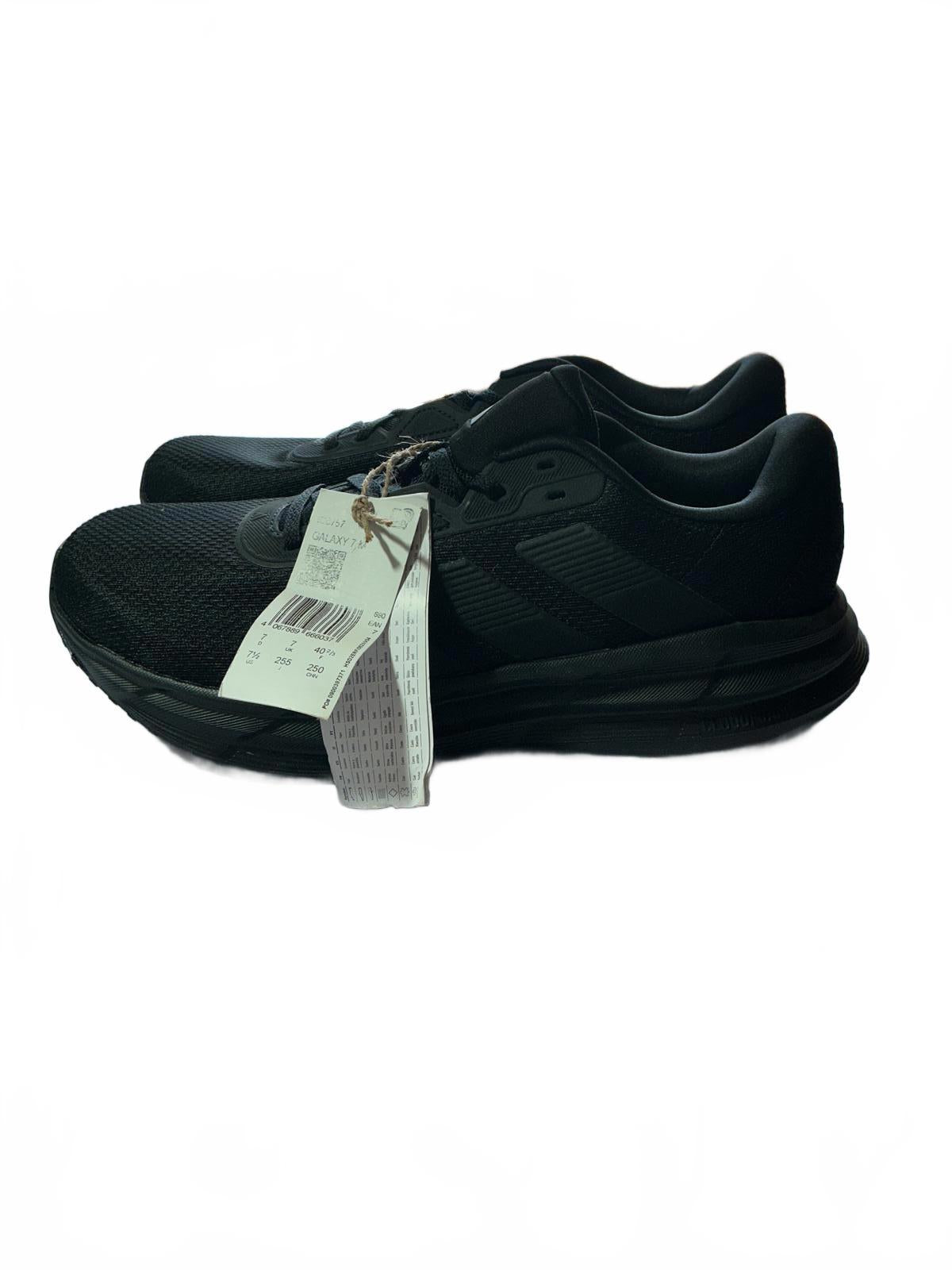 Adidas Men's Black Running Shoes Size 7 Comfortable Lightweight Trainers