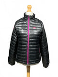 Mountain Equipment Women's Black Puffer Jacket with Pink Zipper