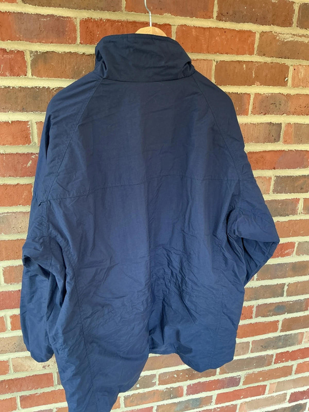 Columbia Women's Extended Size 1X Navy Blue Fleece Lined Jacket