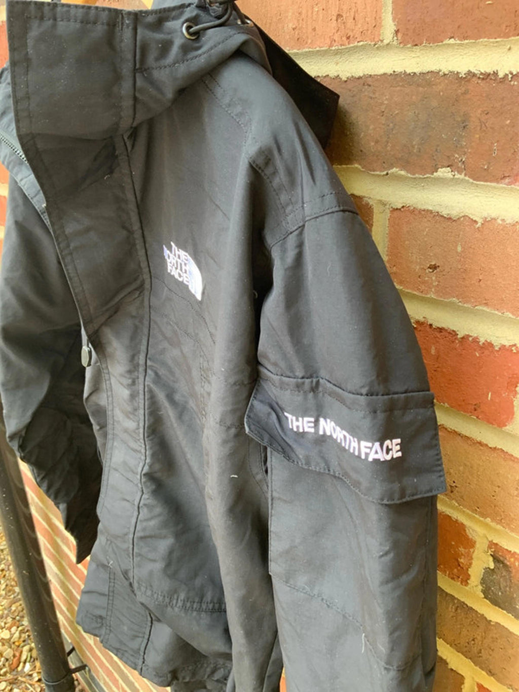 The North Face Black Waterproof Hooded Jacket Size Xs Outdoor Coat