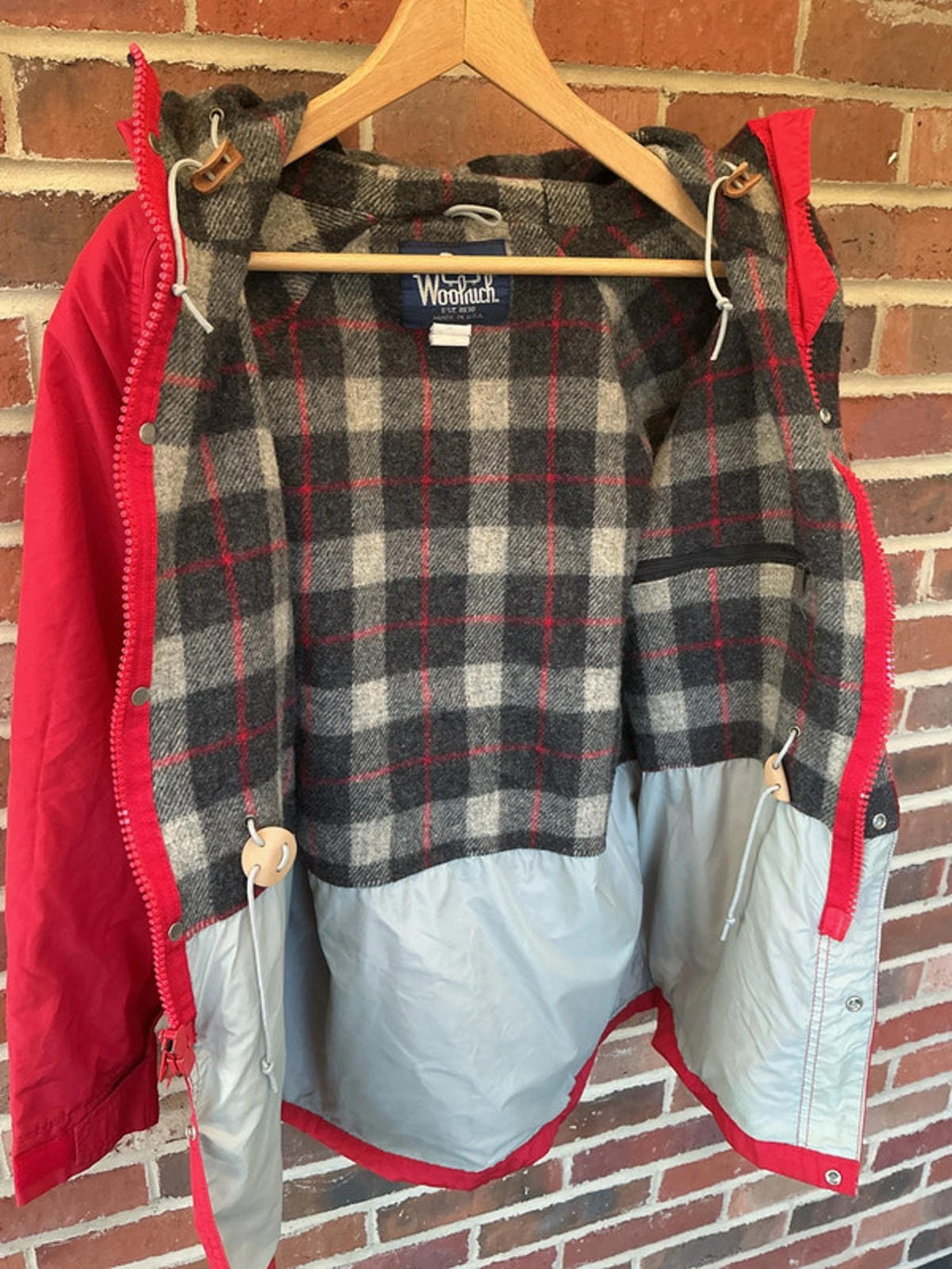 Woolrich lined raincoat medium