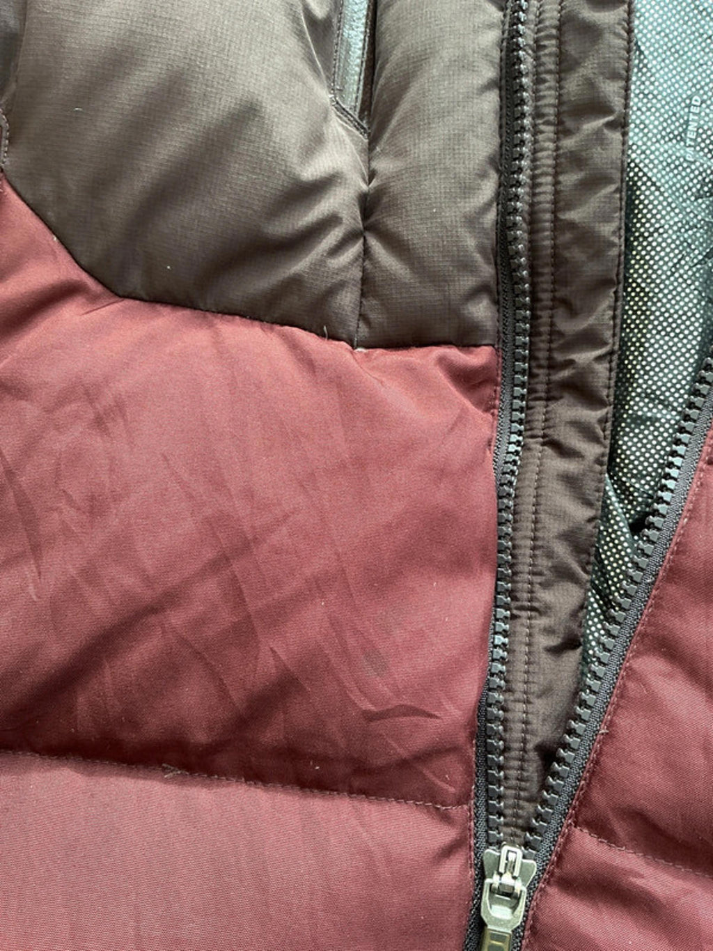 Columbia Women's Down Puffer Jacket Small Burgundy Brown Very Good