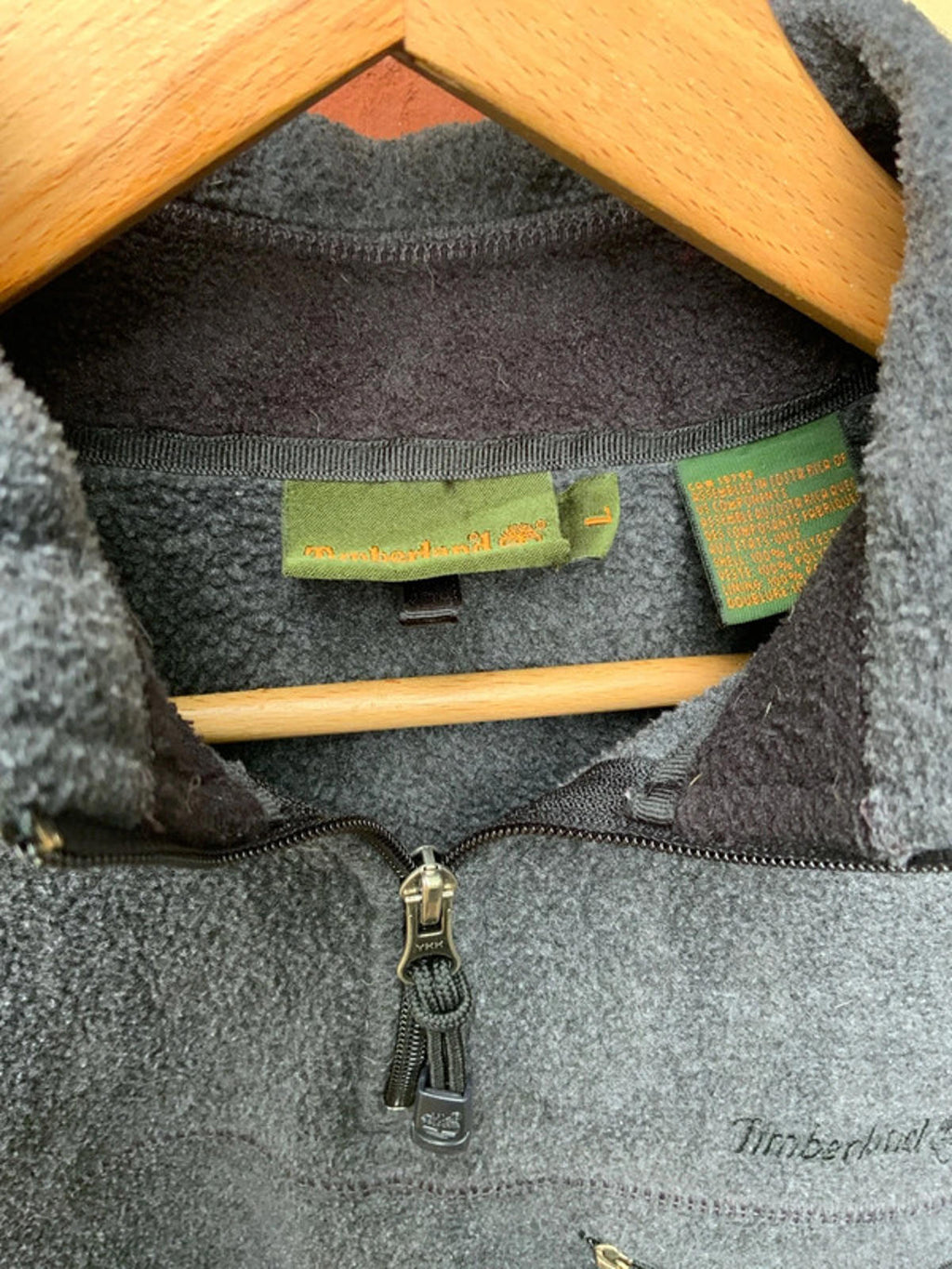 Timberland Grey Fleece Pullover Size Large Comfortable Warm Outdoor
