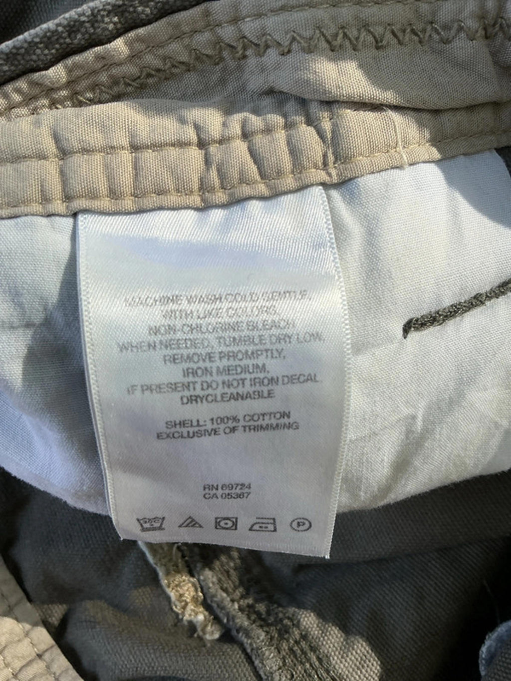 Columbia Men's Hiking Trousers Lightweight Cotton 38W 32L Khaki Green VeryGood