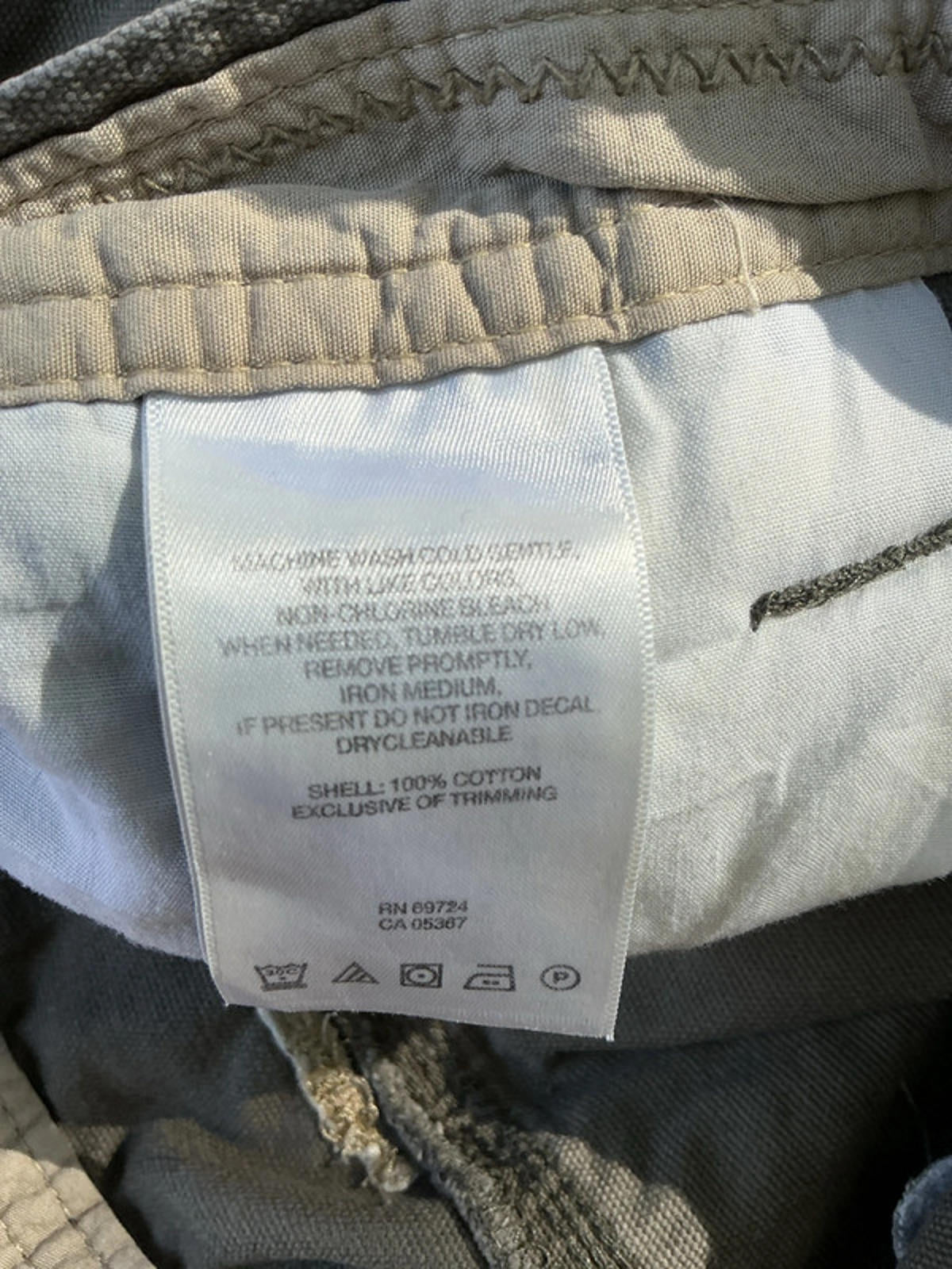 Columbia Men's Hiking Trousers Lightweight Cotton 38W 32L Khaki Green VeryGood