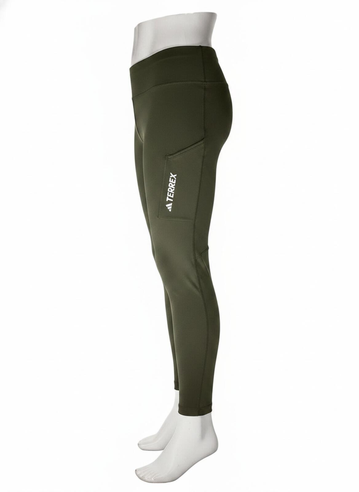 Adidas Terrex Women's Olive Green Activewear/Hiking Leggings Size Regular 12