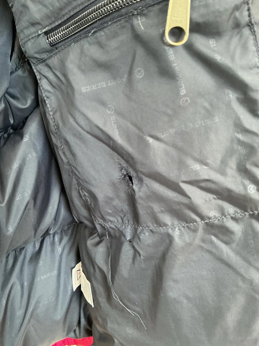 The North Face Women's Summit Series Down Jacket Small Pink Black Very Good