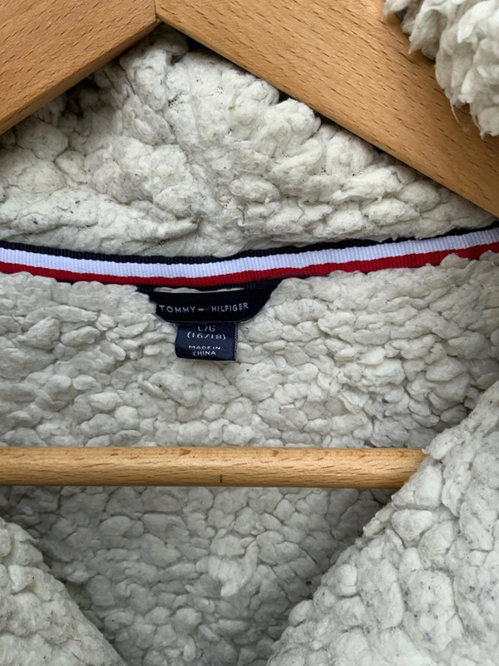 Tommy Hilfiger fleece lined hoodie large junior