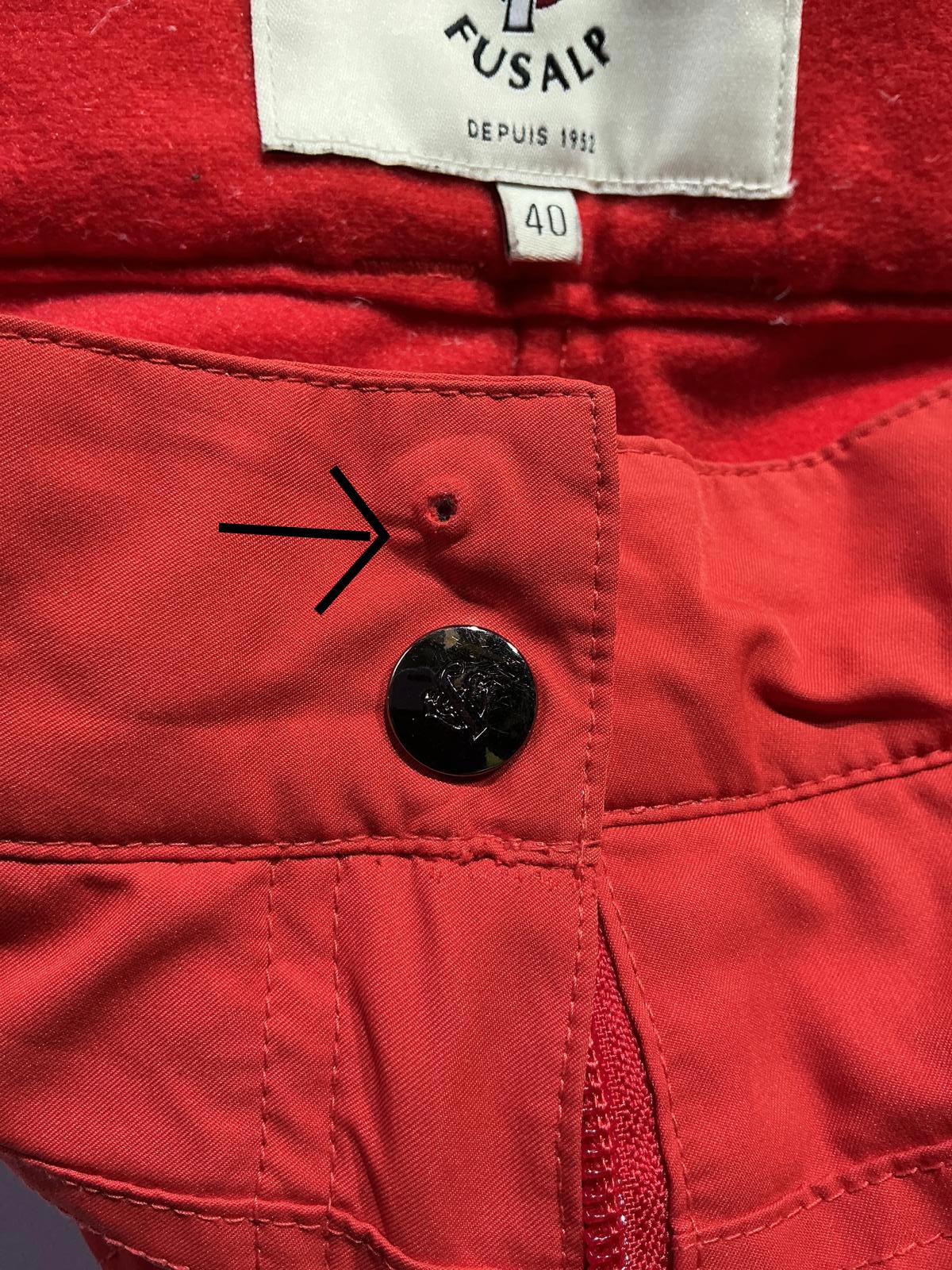 Fusalp Ladies Red Ski Trousers Size 12