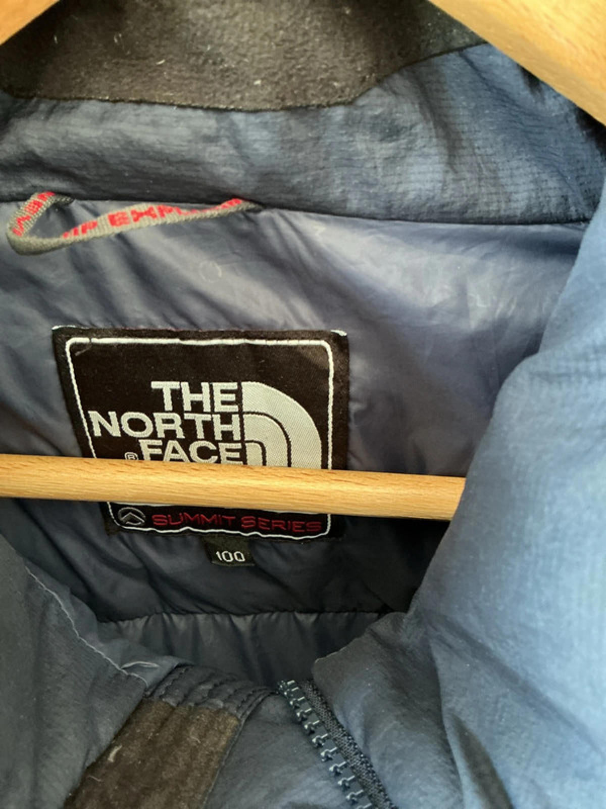 The North Face Men's Summit Series 800 Down Fill Puffer Jacket Large Navy Black