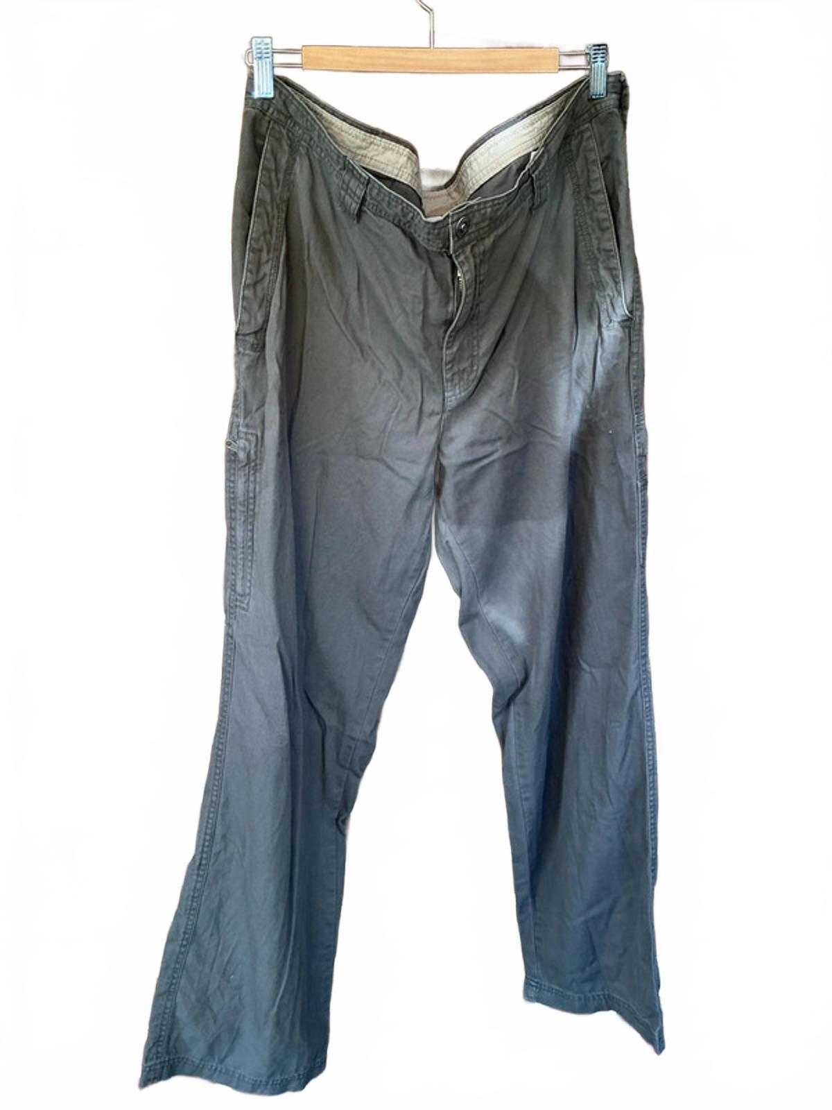 Columbia Men's Hiking Trousers Lightweight Cotton 38W 32L Khaki Green VeryGood