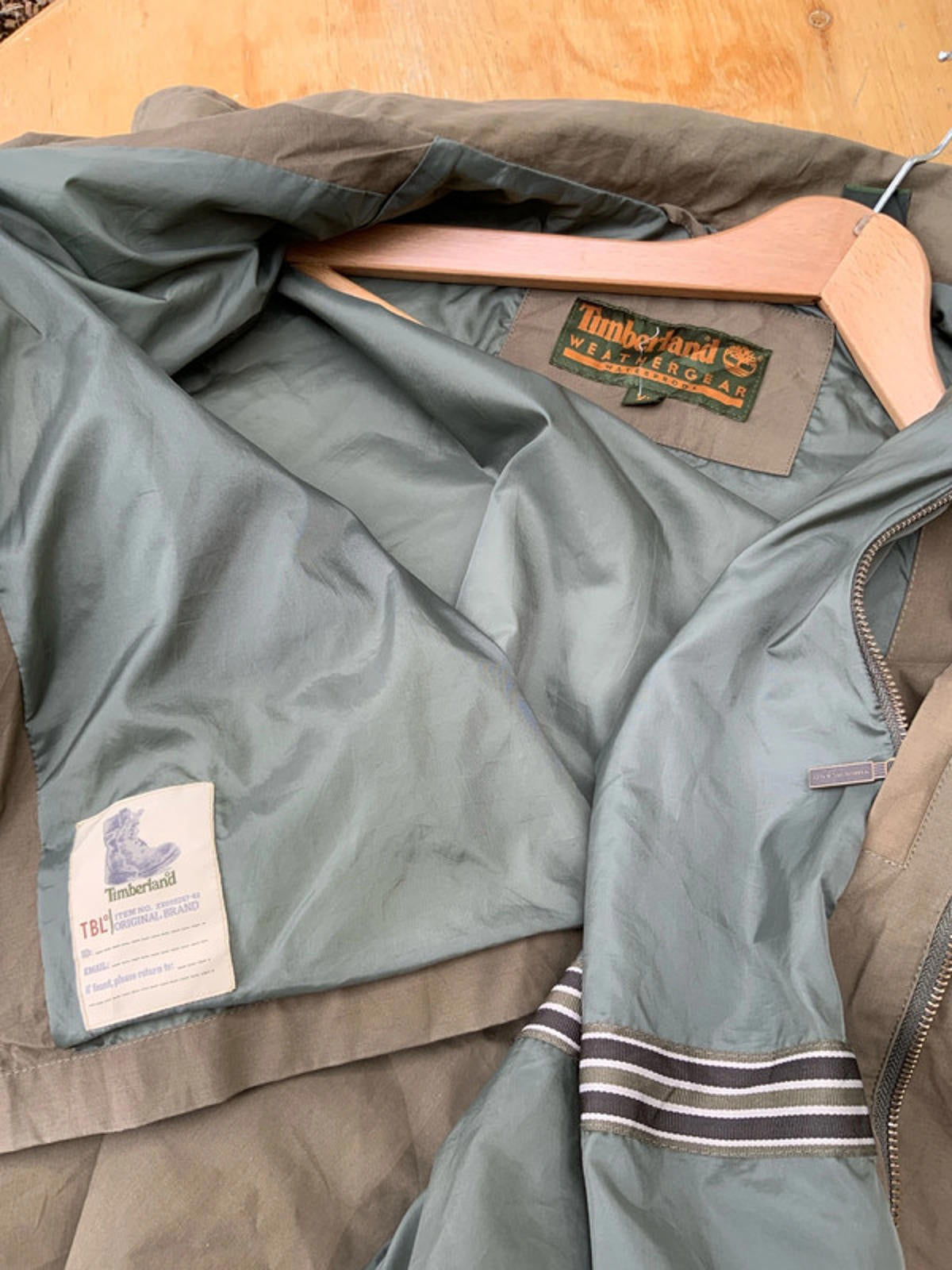 Timberland trench coat large