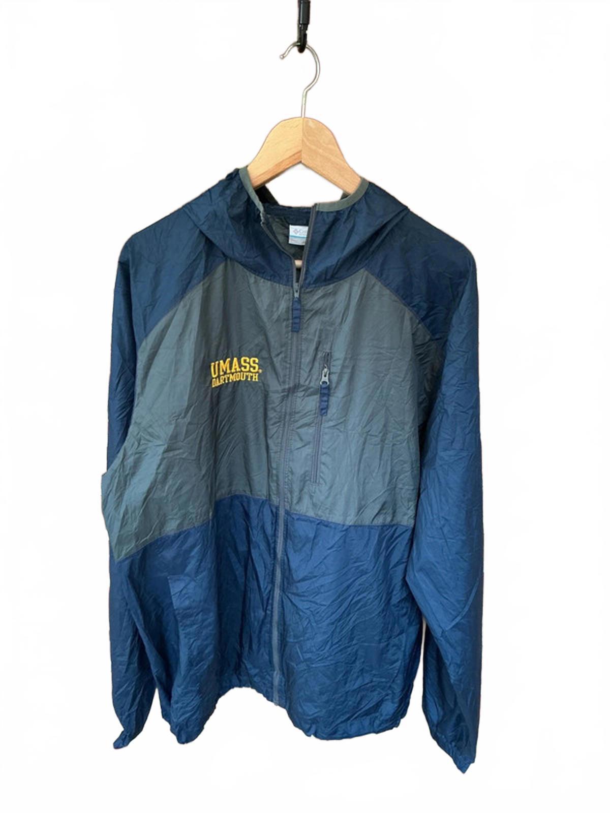 Columbia Sportswear Company UMass Dartmouth Navy Windbreaker Jacket Size L