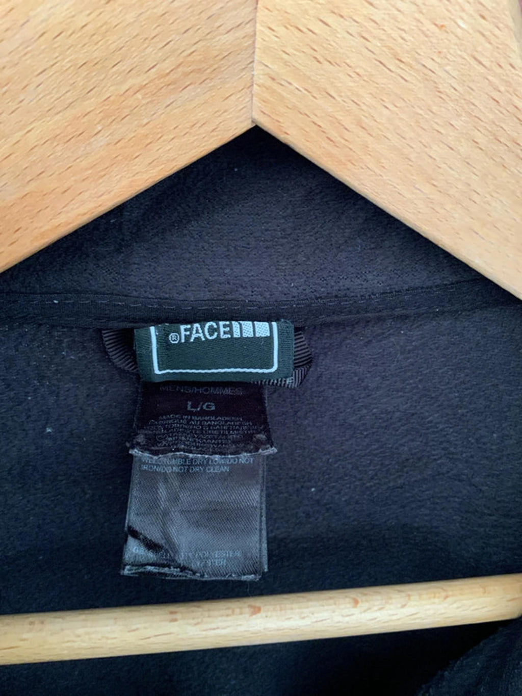The North Face Men's Fleece Jacket Large Black Full Zip Very Good