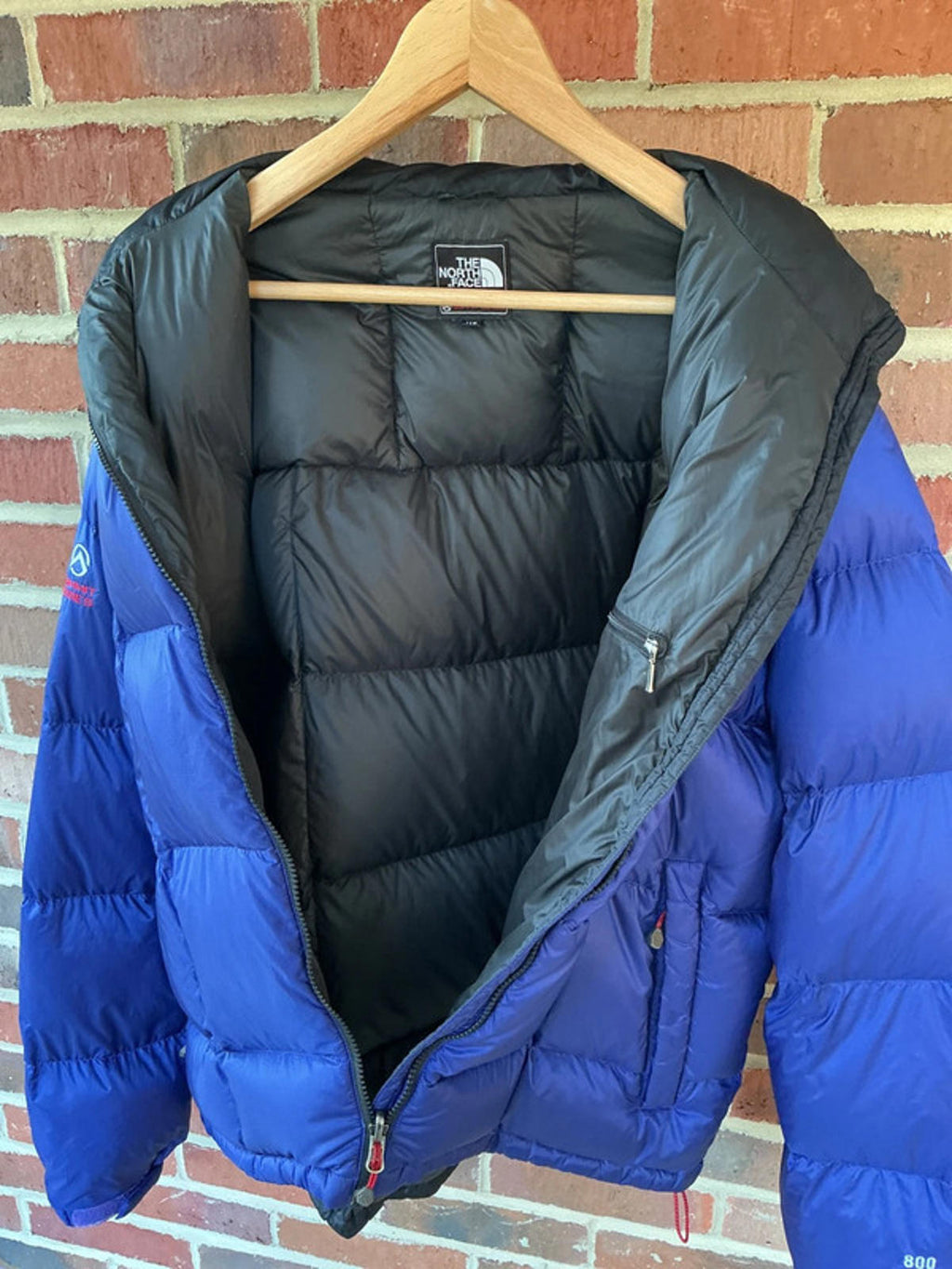 The North Face Men's Puffer Jacket Summit Series XXL Purple Black 800 Fill Down