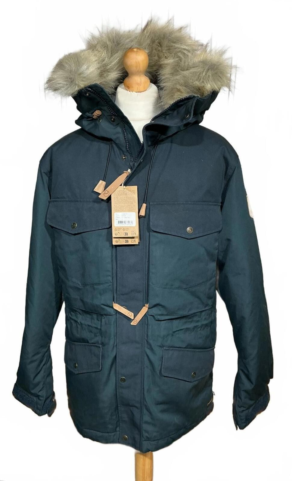 New Fjällräven Singi Men's Medium Hooded Down Parka Winter Jacket Waterproof