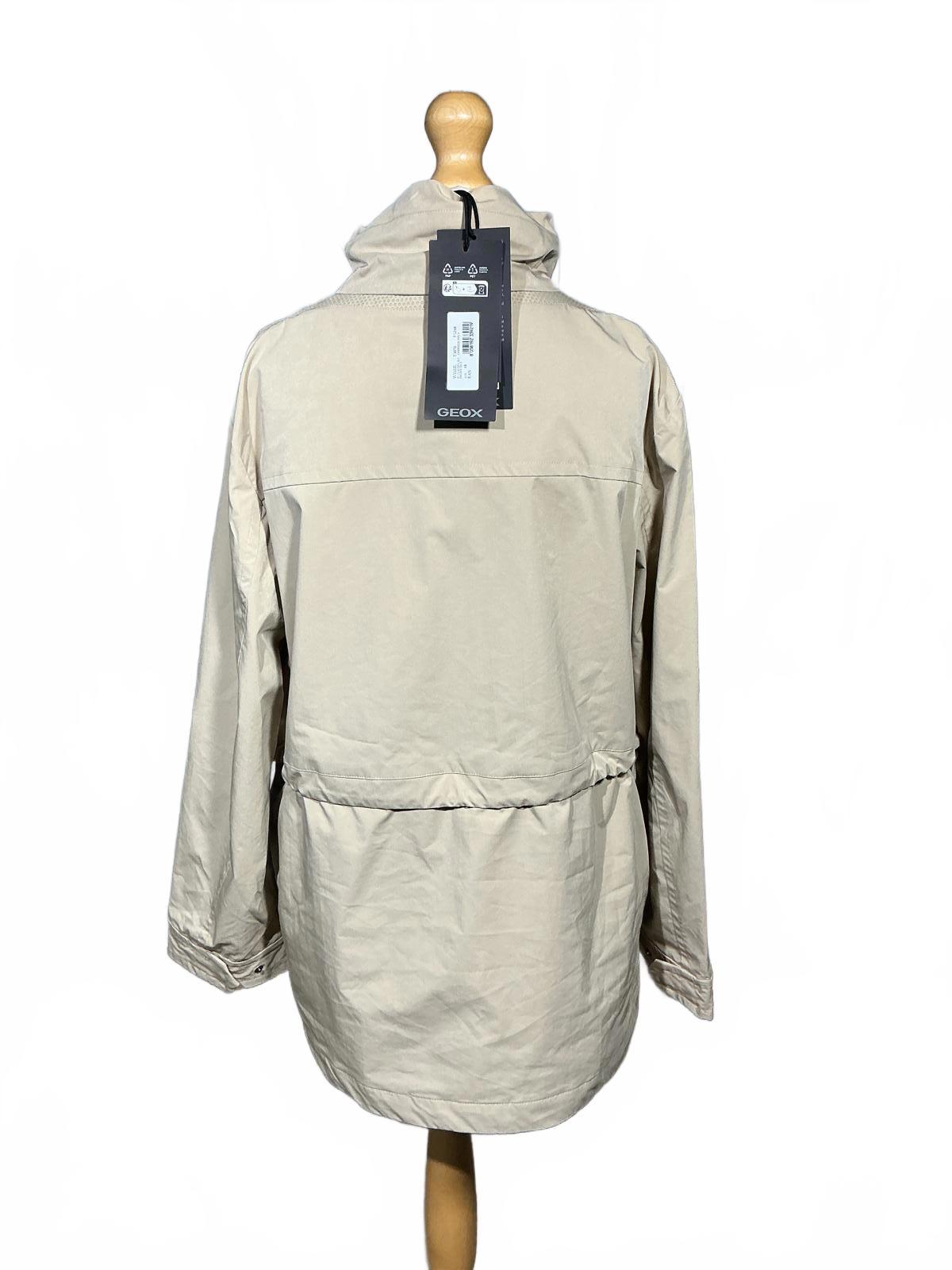 Geox Claudin Beige Women's Utility Jacket Size 14