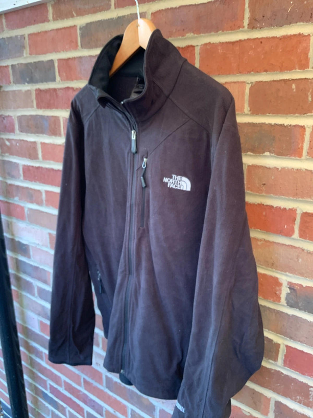 The North Face Men's WindWall Fleece Jacket Large Black Very Good