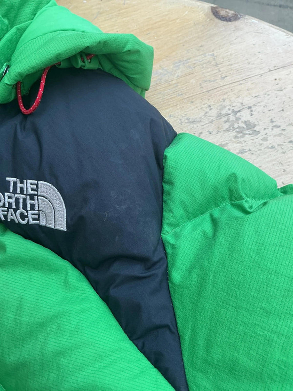 The North Face Women's Summit Series 800 Fill Down Puffer Jacket Green Black VGC