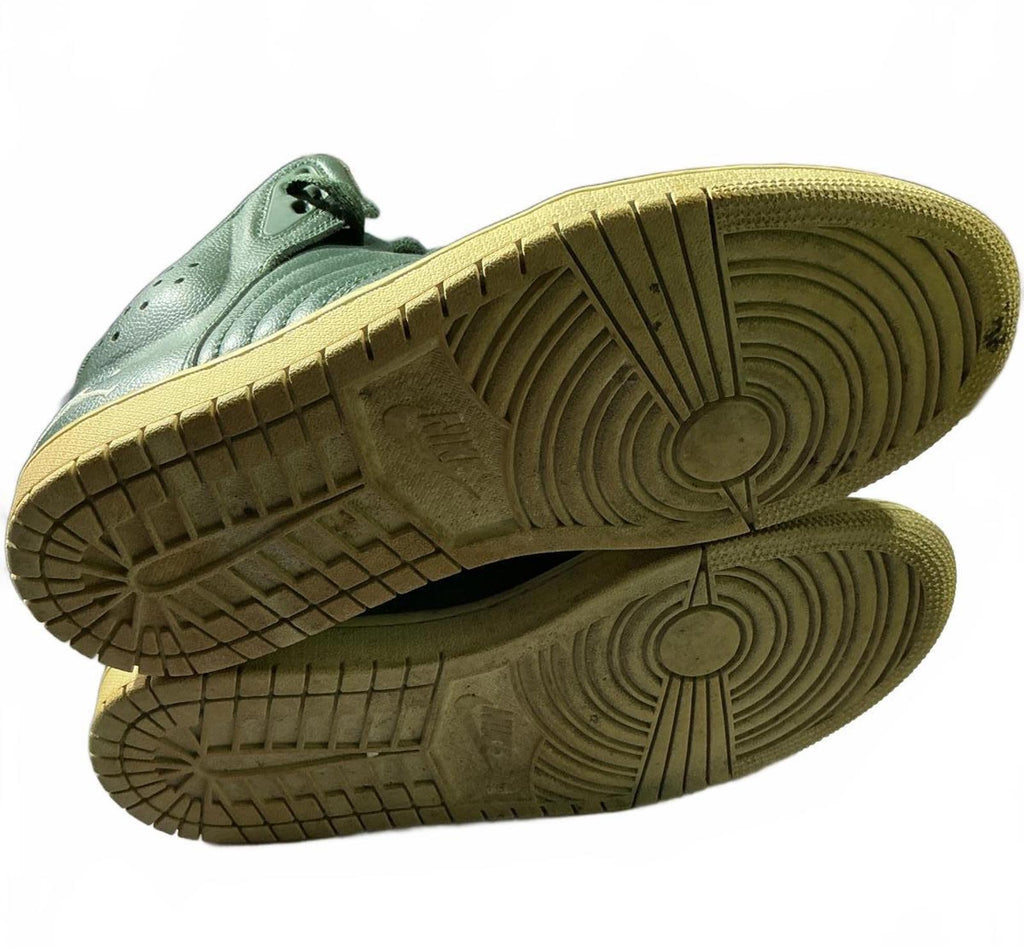 Nike Jordan 1 Flight 4  Green High Top 23 Sneakers Size 9