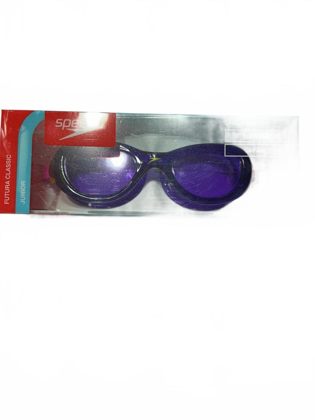Speedo Junior Futura Classic Swimming Goggles with Orange Armbands Size 6-14