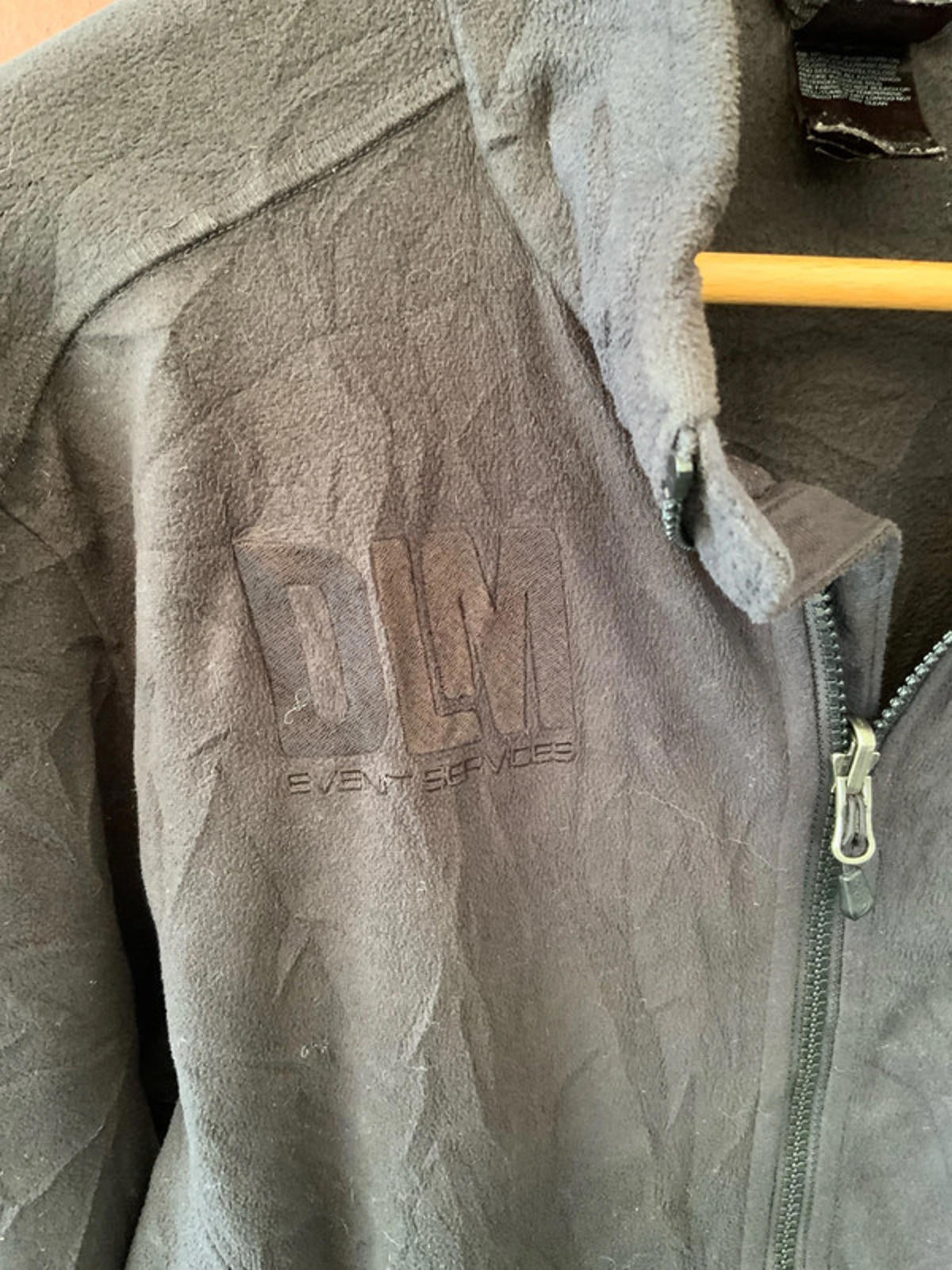The North Face Men's Fleece Jacket Large Black Full Zip Very Good