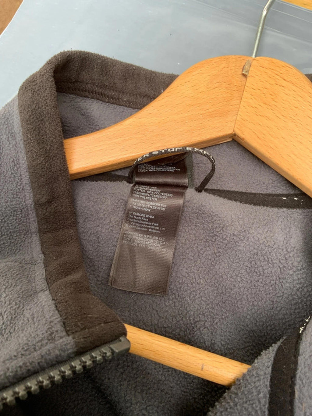 The North Face Men's Grey Fleece Jacket Size XXLarge Warm Outdoor Layer
