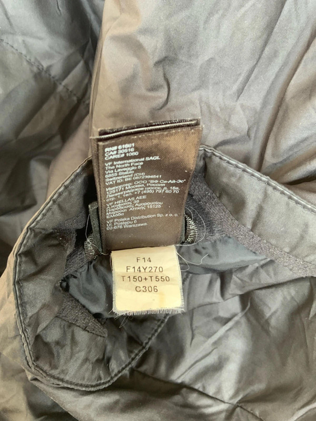 The north face mens padded jacket large