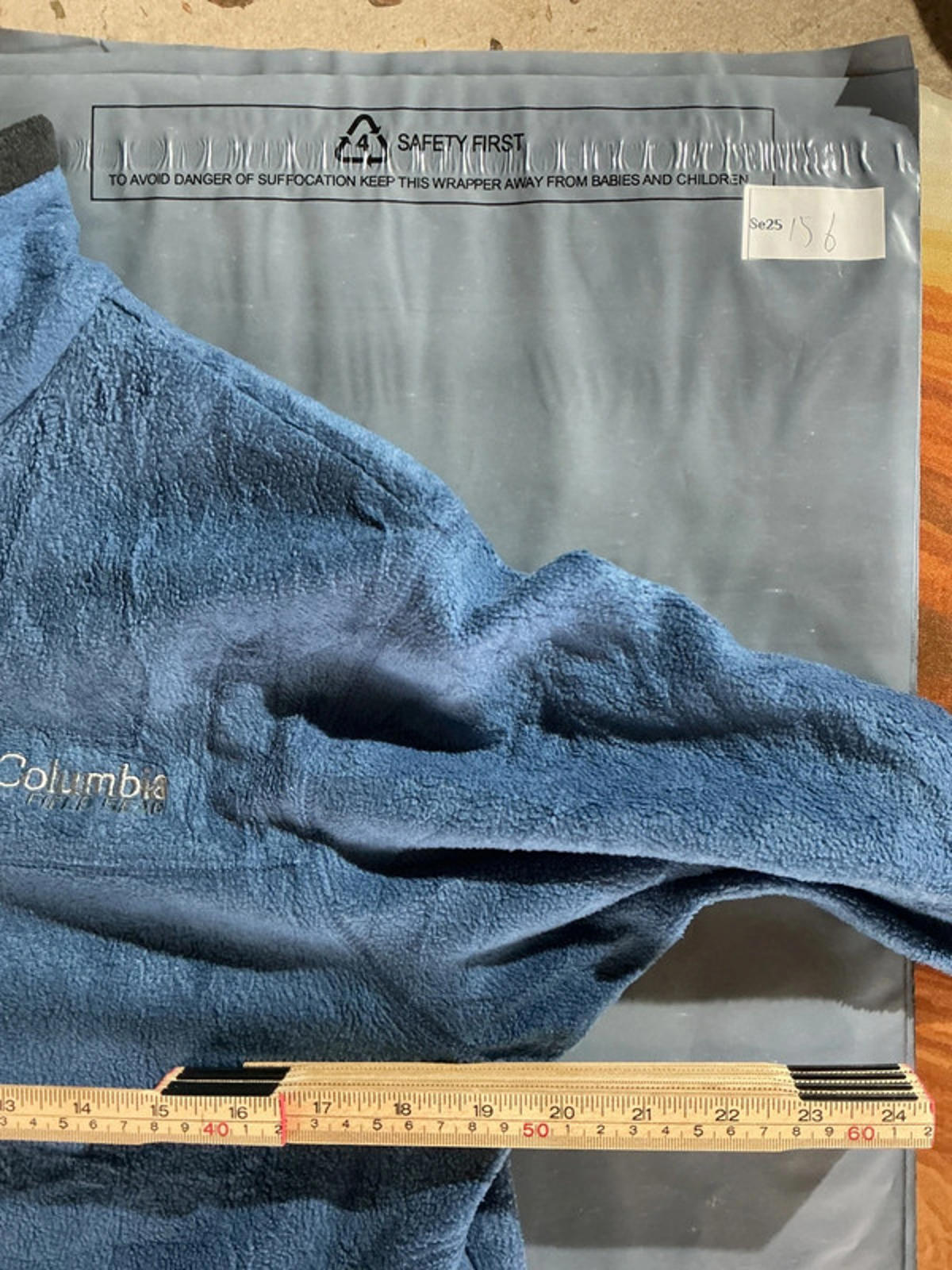 Columbia Men's Blue Fleece Jacket Size S Outdoor Lightweight Warm Layer