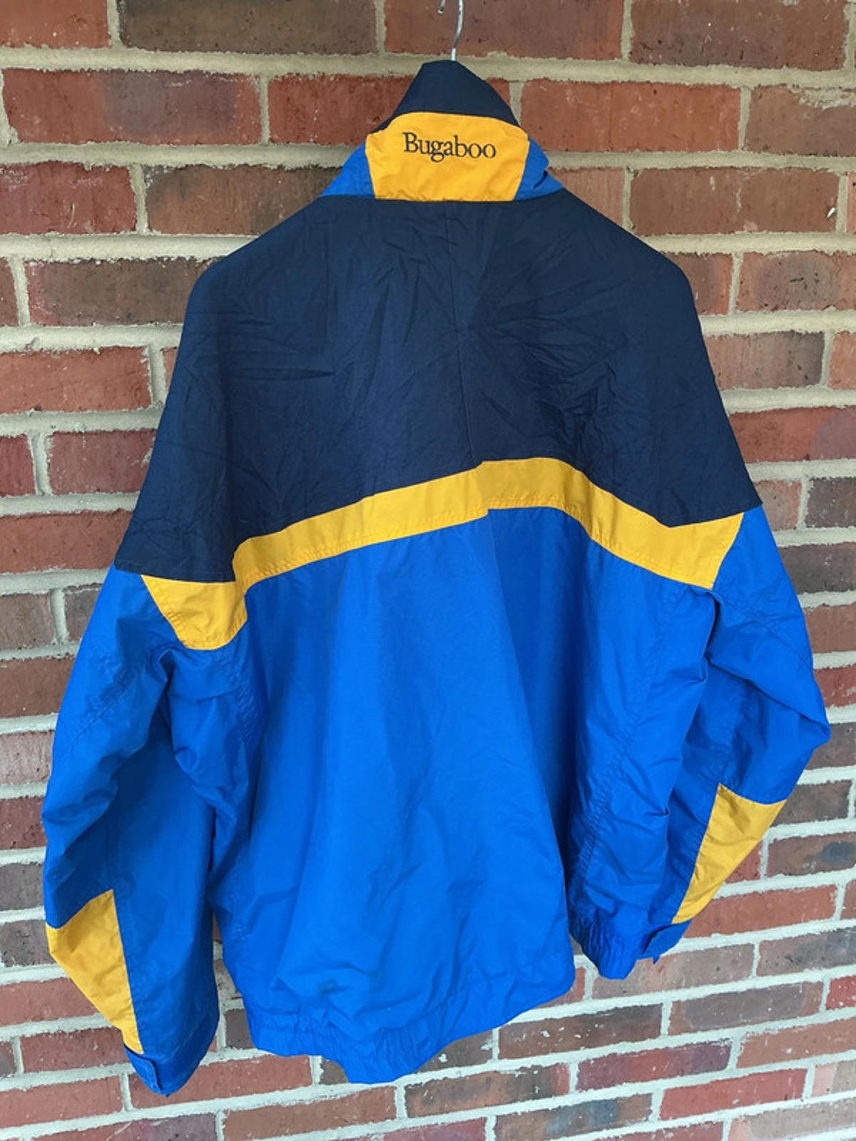 Columbia Bugaboo Men's XL Waterproof Windbreaker Jacket Blue Yellow
