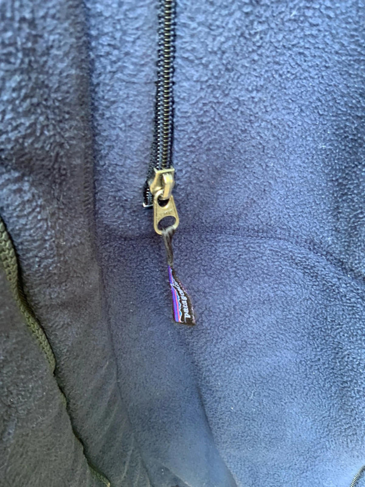 Men's Patagonia Synchilla Navy Blue Fleece Jacket Size Regular Large