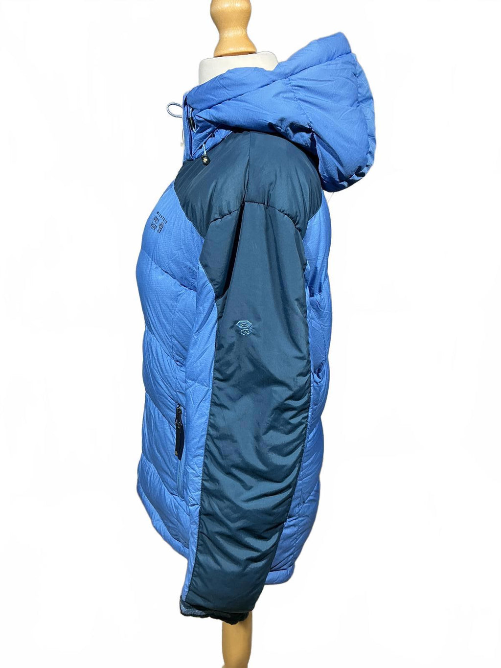Mountain Hardwear Ladies Blue Puffer Jacket with Hood