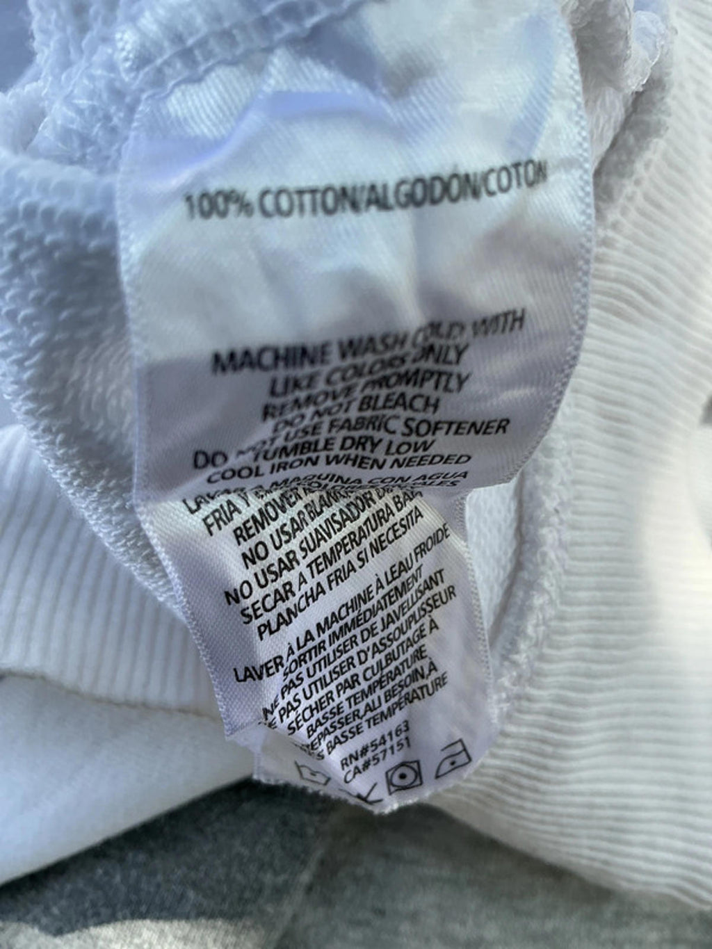 Tommy Hilfiger Sport White Zip-Up Hoodie Sweatshirt Size M Casual Wear