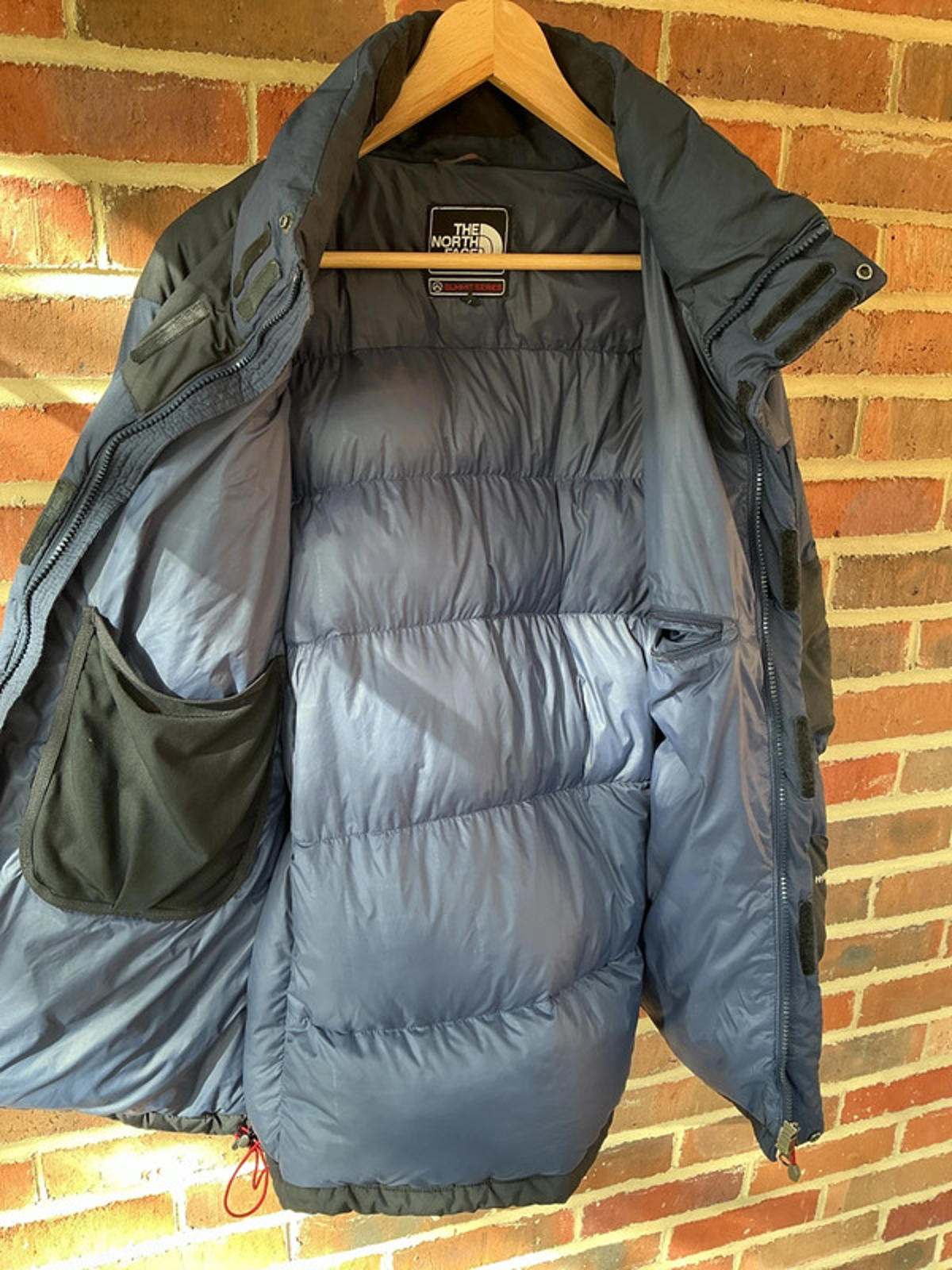The North Face Men's Summit Series 800 Down Fill Puffer Jacket Large Navy Black